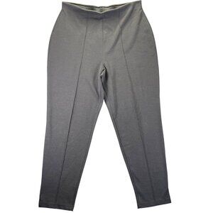 Karen Scott II Womens 1X Gray Stretch Pants